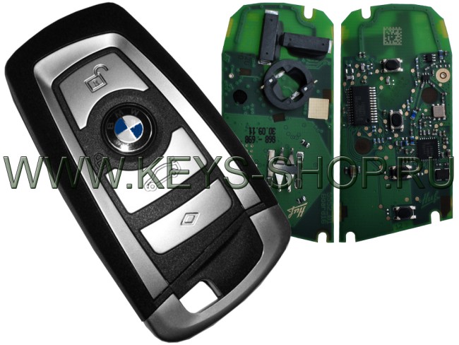 Смарт ключ БМВ F Серия (BMW F series) 434mHz Европа / 4 кнопки / 9259715 - 03 / HUF5663 / CAS4+(EWS5) / Б/У - Восстановленный