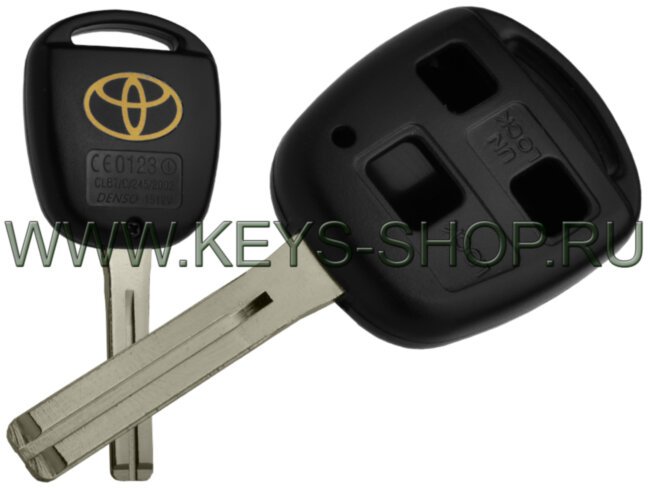 Корпус ключа Тойота (Toyota)  3 кнопки TOY48/42мм