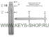 Лезвие TOY48 / 44mm выкидного ключа Киа / Хундай (Kia / Hyundai) Вариант 2