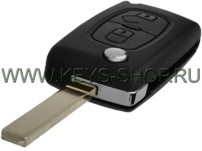 Выкидной Ключ Пежо Партнер (Peugeot Partner) VA2 / PCF7961 (26A0700) / 433MHz 2 кнопки / аналог 6490.C7