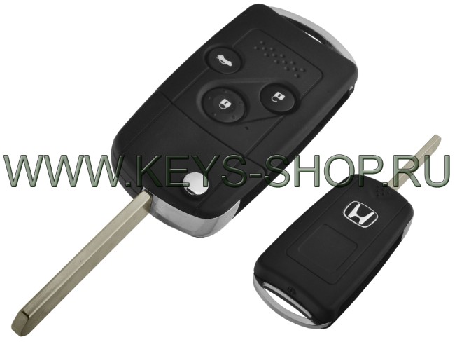 Выкидной ключ Хонда Аккорд (Honda Accord) HON66 / ID:8E / 3 кнопки / 433.92mHz Европа / 2006 - 2008
