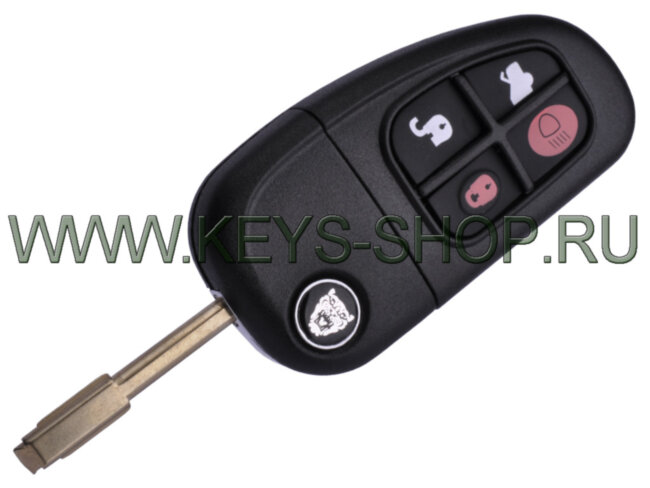 Корпус выкидного ключа Ягуар (Jaguar) FO21 / 4 кнопки