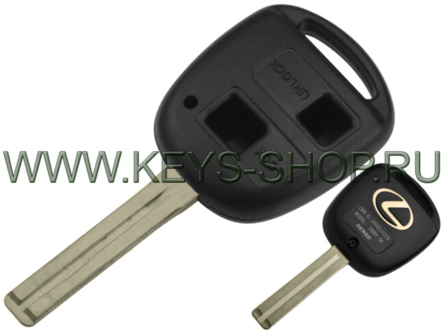 Корпус ключа Лексус (Lexus) 2 кнопки TOY48/40мм