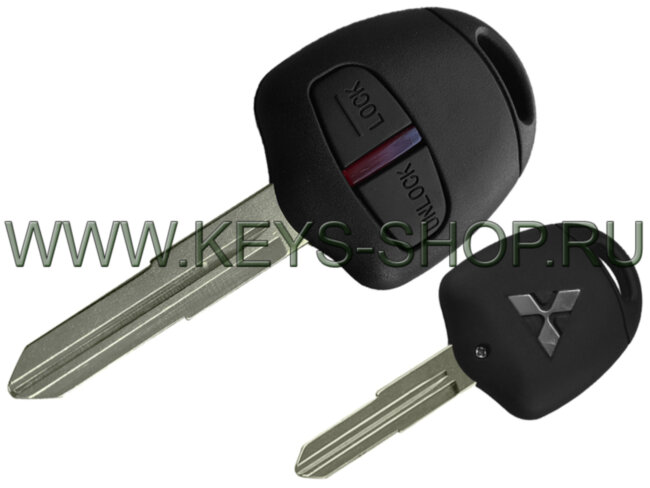 Ключ Митсубиси Паджеро (Mitsubishi Pajero) MIT8 / ID46 / 433MHz Европа / 2 кнопки / Маркировка на брелке "D" / 09.2006 - 12.2013 / Аналог