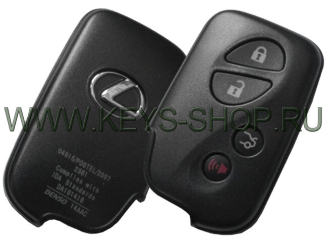  Корпус Смарт Ключа Лексус (Smart Key Lexus) 4 кнопки / Оригинал