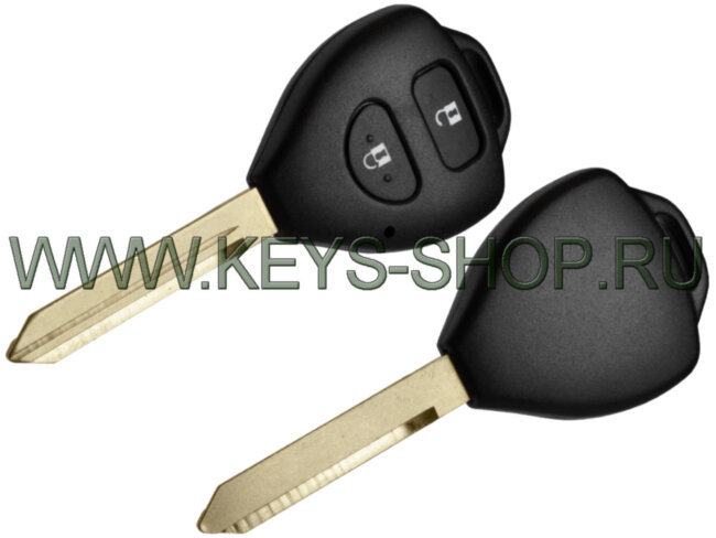 Корпус ключа Тойота (Toyota) 2 кнопки / нового образца / лезвие TOY47