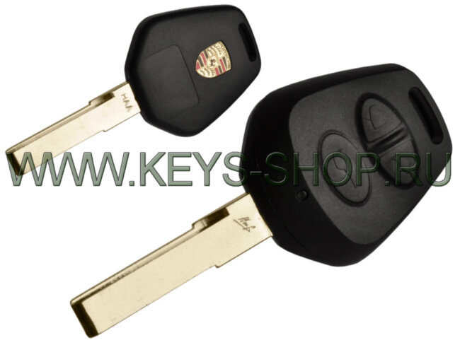 Корпус ключа Порше (Porsche) HU66 / 3 кнопки 