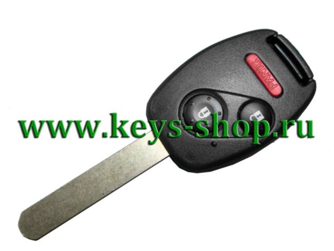 Ключ Хонда Цивик (Honda Civic) HON66 / 9461V30 / 2 кнопки + panic / 313.82MHZ Америка