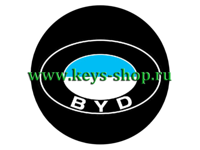 Логотип ключа БИД (BYD) / Диаметр 14 мм - 10шт