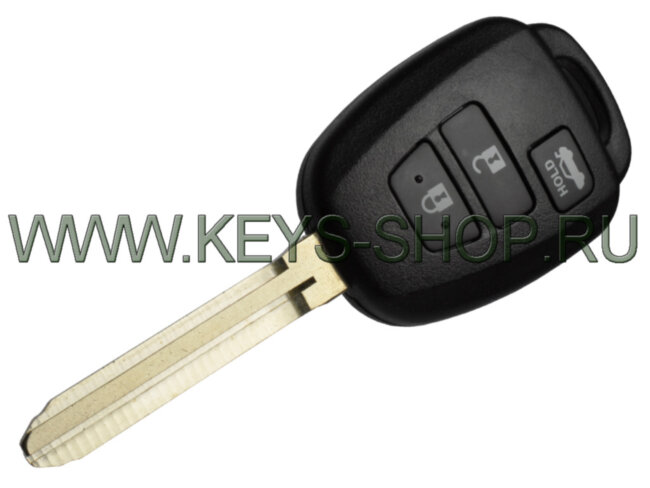 Корпус ключа Тойота (Toyota) 3 кнопки TOY43