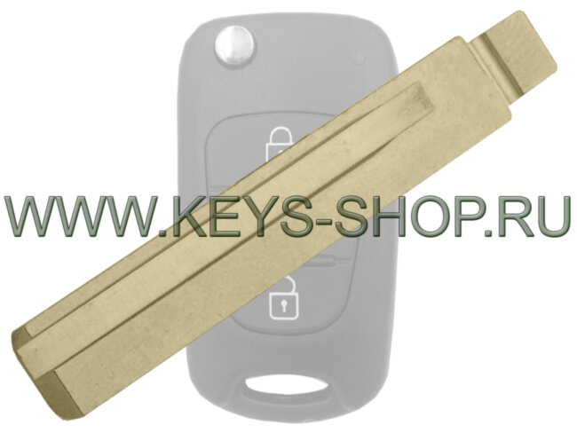 Лезвие HYN17 / 44mm выкидного ключа Киа / Хундай (Kia / Hyundai) Вариант 1 / Оригинал