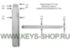 Лезвие HYN17R / 43mm выкидного ключа Хундай Санта Фе (Hyundai Santa Fe) / Оригинал