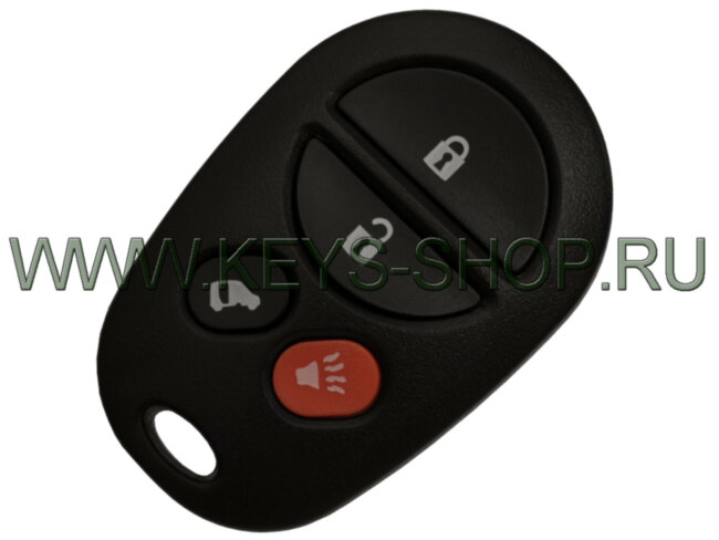 Брелок сигнализации Тойота Сиенна (Toyota Sienna) 314.4mHz Америка / 2 кнопки + боковая дверь + паника / FCC ID : GQ43VT20T