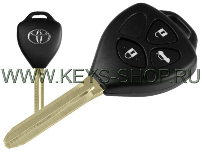 Ключ Тойота Камри, Королла (Toyota Camry, Corolla) TOY43 / ID67-G Page1 = 36 / 433MHz Европа / 3 кнопки / 2010 > 2014 / Аналог 89070-33D90