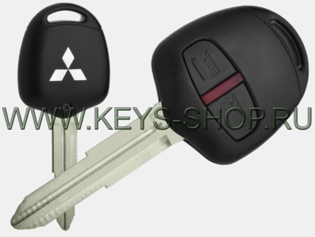 Ключ Митсубиси Паджеро (Mitsubishi Pajero) MIT8 / ID46 / 433MHz Европа / 2 кнопки / Маркировка на брелке "D" / 09.2006 - 12.2013 / Оригинал 
