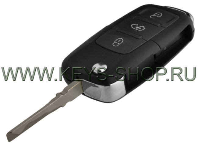 Ключ Фольксваген Крафтер (Volkswagen Crafter) HU116T / чип ID A1 (TP23) Locked / 434mHz Европа / 3 кнопки / 2E0 959 753 A / Оригинал / Бывший в употреблении