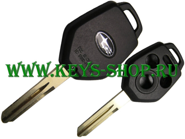Корпус ключа Субару (Subaru) 3 кнопки + паника NSN14
