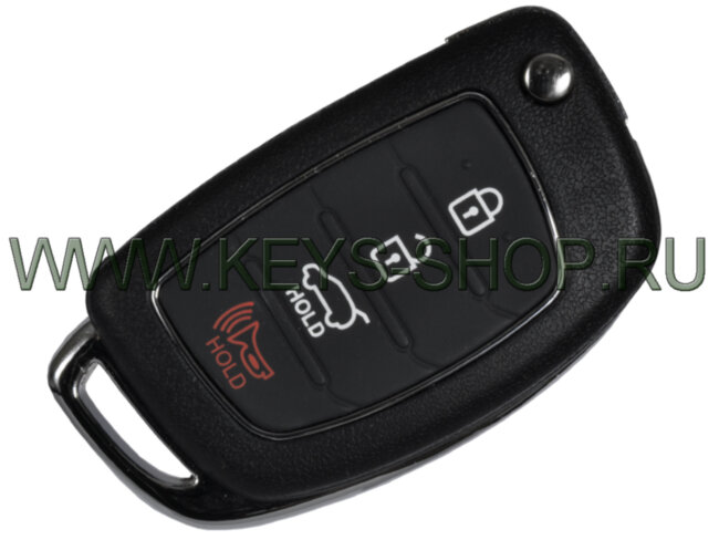  Корпус выкидного ключа Хундай (Hyundai) TOY48 / 3 кнопки + Паника / Нового образца