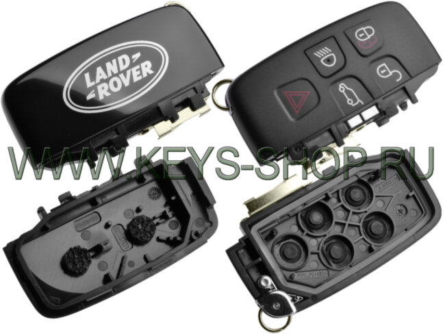 Корпус компактного смарт ключа Ленд Ровер Дискавери 4, Фрилендер 2 (Land Rover Discovery 4, Freelander 2) 5 кнопок / Оригинал