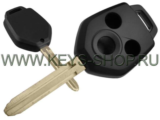 Корпус ключа Субару (Subaru) 3 кнопки TOY43R