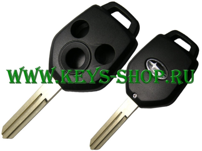 Корпус ключа Субару (Subaru) 3 кнопки NSN14
