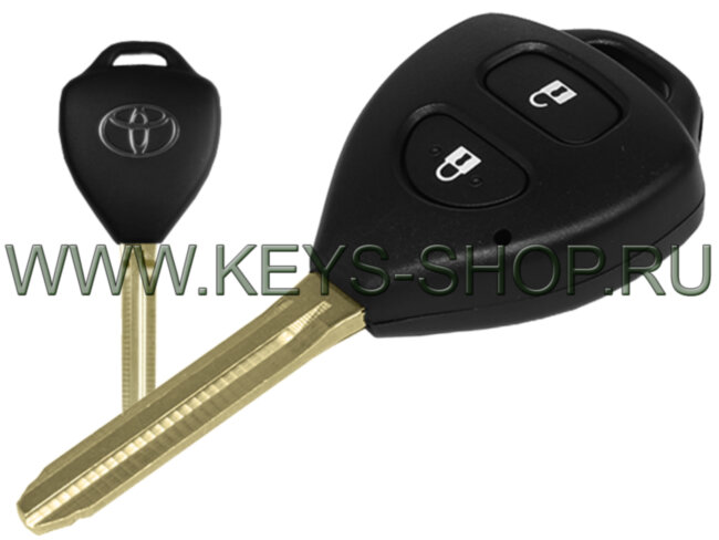  Ключ Тойота Хайлюкс KUN2#,35 (Toyota Hilux KUN2#,35) TOY43 / ID67-G / 433MHz Европа / 2 кнопки / 07.2011 - 04.2015 / Аналог 89070-0K672