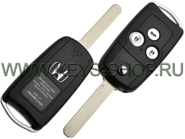 Выкидной Ключ Хонда Аккорд (Honda Accord) 3 кнопки / 433MHZ / 2008 - 2013 / Оригинал