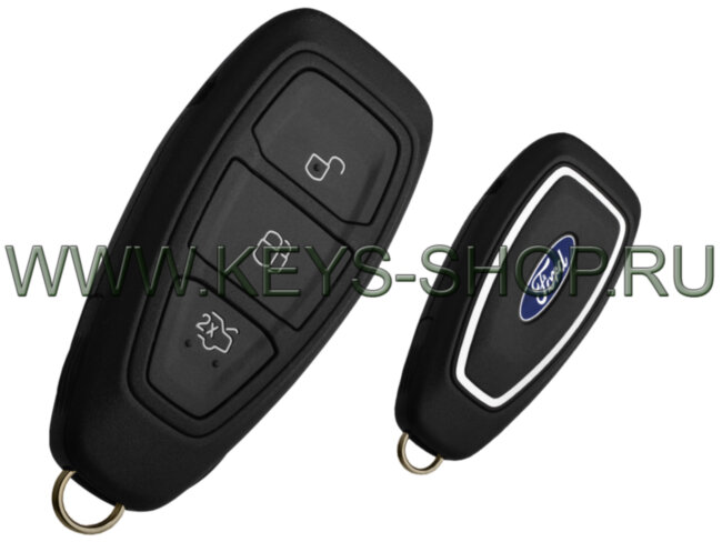 Ключ Фокус (Ford Focus) с безключевой системой ( Keyless Entry ) PCF 7953 (HITAG-Pro) / 434mHz Европа / 3 кнопки / 06.2015 - ... / F1ET-15K601-AD / Аналог